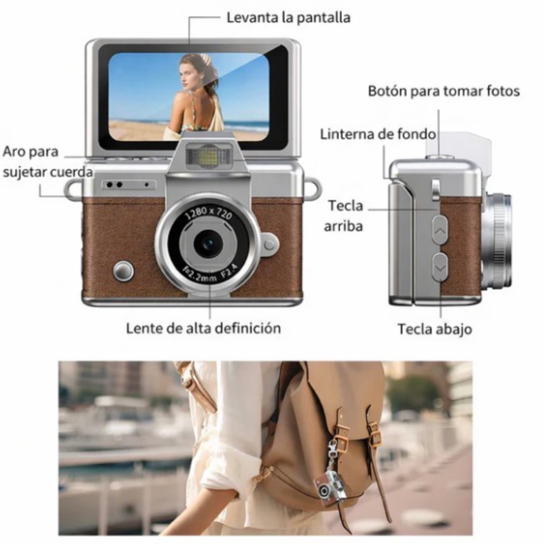 Mini Camara Retro Estilo Vintage